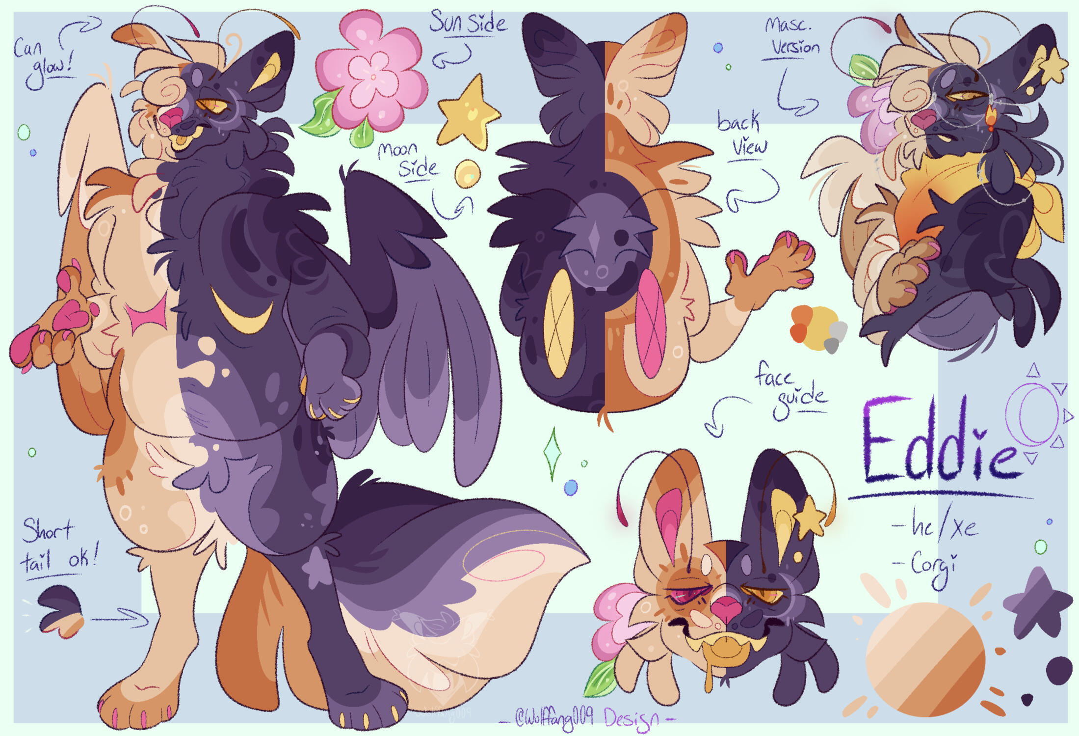 My main fursona. He's designed &amp; drawn by Wolffang009!