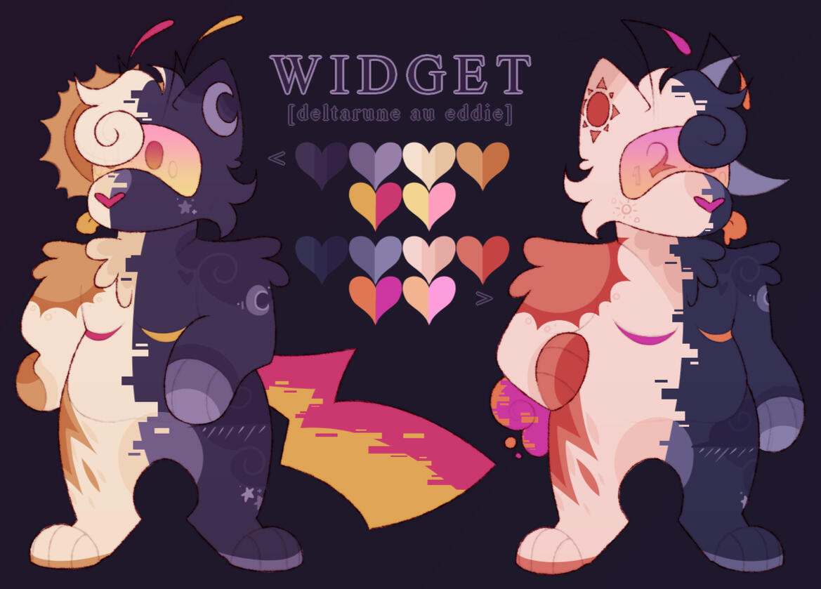 DELTARUNE AU Eddie, also known as Widget! Drawn by me.